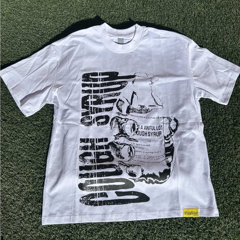 Cough Syrup White Graphic T-Shirt